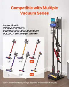 Sturdy Vacuum Stand for Dyson Multi-Model Range — Portable Storage Bracket Holder with Wheels for Easy Mobility, Space-Saving Floor Stand, Durable Steel Construction, Wide Compatibility, Ideal for Home, Garage, and Workshop
