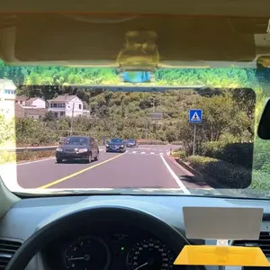 Two-In-One Car Sunshade, Day and Night Use, Anti-Glare, UV Protection and Solar Protection, Easy Installation, Suitable for All Cars