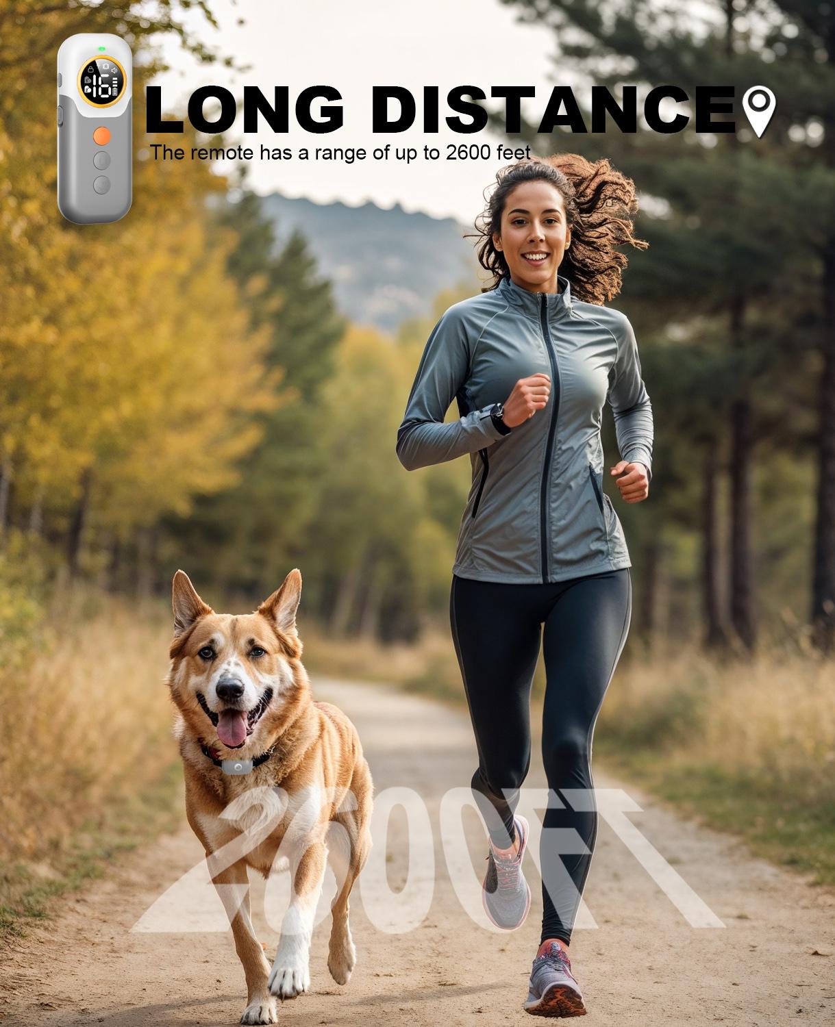 2026 Upgraded Dog Training Collar with Remote, 3 Training Modes Waterproof Rechargeable E-Collar for Dogs