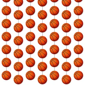 8 Pcs Basketball Party Banners - Sports Theme Hanging Decorations Garland for Boys Kids Birthday Baby Shower