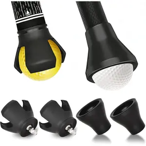 Golf Ball Retriever Set, 4pcs (2X 3-Prong and 2X Suction Cup) Golf Ball Grabbers  Putter End, No Bending, Quick Install, Durable Golf Accessories  Seniors & Golf Lovers