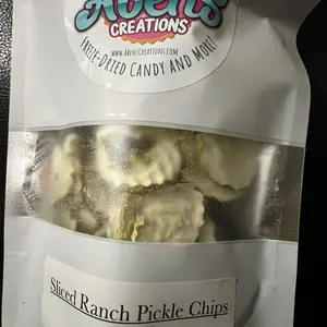 Abens Creations Sliced Ranch Pickle Chips - Freeze-Dried Dried Ranch Pickle Chips Snack