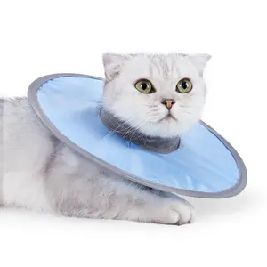 Waterproof Cat Recovery Collar, Adjustable Pet Cone Collar, Protective Cat Neck Cones to Stop Licking Wounds, Lightweight Kitten Cones After Surgery, Elizabethan E Collar for Cats, Small Dog