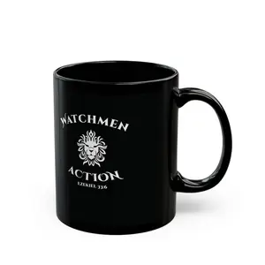 "Equip The Church, Engage The Culture" Inspirational Coffee Cup (11oz/15oz) Black