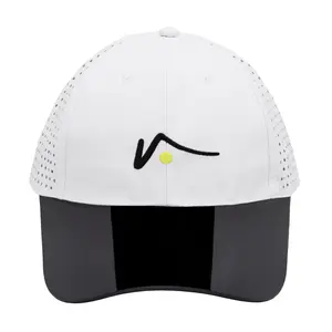 White Structured Nylon Mesh Hat transparent visor