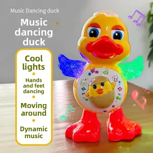 New Musical Dancing Little Yellow Duck, Musical Light Up Swinging and Walking Sound and Light Duck Children's Electric Toy, Children's Gift, Holiday Gift, Christmas Gift