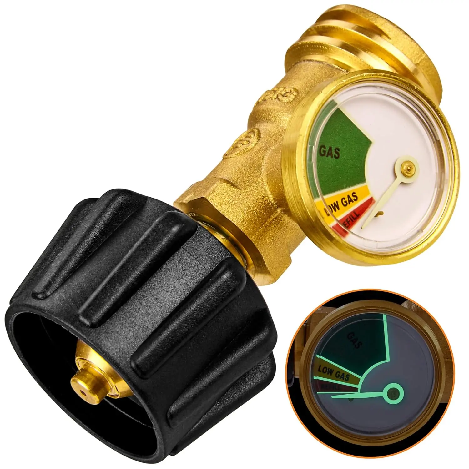 Propane Tank Gauge with Leak Detector & Emergency Shut-Off - Pressure Indicator  Meter - RV & Camper Accessories Universal Color-Coded Large Capacity Outdoor Rain Gauge with Rooster Decoration Sink Strainer with Handle
