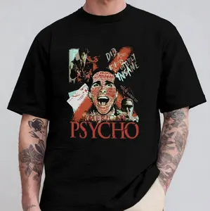 Warner Bros American Psycho Patrick Bateman Mens and Womens Short Sleeve T-Shirt