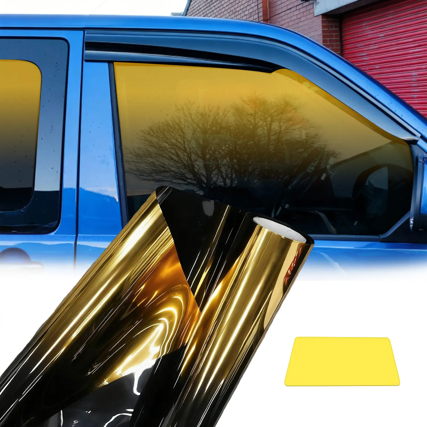 300x50cm Car Window Tint Film, Anti-UV Chameleon Window Film with Easy Installation, Bubble-Free Heat Insulation Stickers for Car Windows