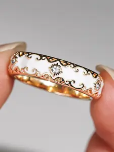 1 PC Charm Cubic Zirconia Ring Unique Rings For Women For Wedding Engagement Party Jewelry Valentine's Day Gift