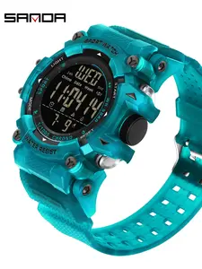 Fashion Brand Man Digital Watches LED Backlight Design Outdoors Mens Sports Watch Waterproof, Countdown Alarm Clock Stopwatch Week Date Multifunction Men Electron Wrist watch, Ideal for Holiday Birthday Gifts
