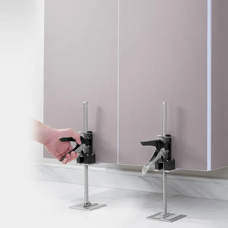 IMBOT 2-Pack Labor Saving Arm Jack Handles, Dual-Use Support & Fixture Lock, Horizontal Height-Adjustable Lifting Locator, Door Panel Cabinet Lifter, 14.9-23.6in Support Height, 200kg Paired Dynamic Load for Home Use
