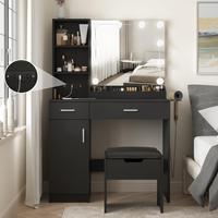 Black-with Power Strip