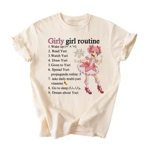 Girls Love Yuri Tee, Toxic Ship Shirt, Madoka Magica, Cozycore WLW, Nostalgic Anime, Sapphic Tee, GL top, Gooner Manga Enjoyer, Viral Joke HFC