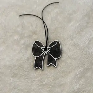 Hanging Car Freshie, Bow -for Home Decor and Auto Use, made to order, choose your scent & color