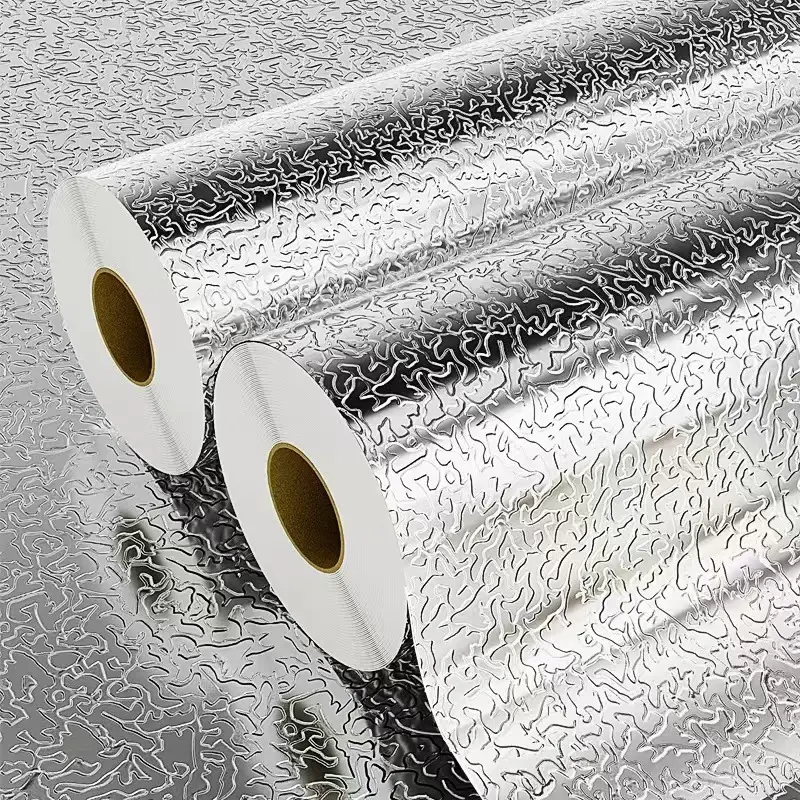 Self-Adhesive PET Film Kitchen Wall Sticker - Waterproof, Oil-Proof, Heat-Resistant, Mould-Resistant Vinyl Backsplash for Stove, Cabinet, Wall Decor