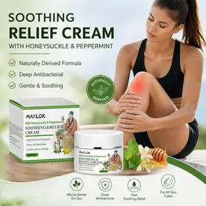 MAYLOR Soothing Relief Cream, Gentle Herbal Moisturizer with Natural Extract Formula, Honey Suckle and Mint - Gentle, Lightweight, Moisturizing, Refreshing Formula