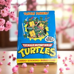 Teenage Mutant Ninja Turtles Vintage 1989 Card Collection - Includes Cards Stickers & Bubble Gum - Turtle Power Theme