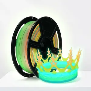 F FLASHFORGE Luminous 1.75mm Rapid PLA 3D Printer Filament, 1kg Spool, Ultra High-Speed 500mm/s High-Precision Printing, +/-0.02mm Dimensional Accuracy, Excellent Bed Adhesion, Exceptional Glows in the Dark Effect