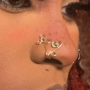 Hera Gold Nose Cuff - Non-Piercing Nose Jewelry for Women - Tarnish Resistant Copper Wire - Silver and Gold Coated Options