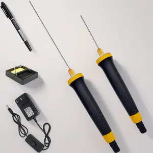 30W Hot Wire Foam Cutter Kit, Electric Styrofoam Cutting Pen with 2 Interchangeable Blades (2in & 4in), Upgraded High Heat Tool for Precision Foam Carving, DIY Crafting, Model Building & Hobby Projects