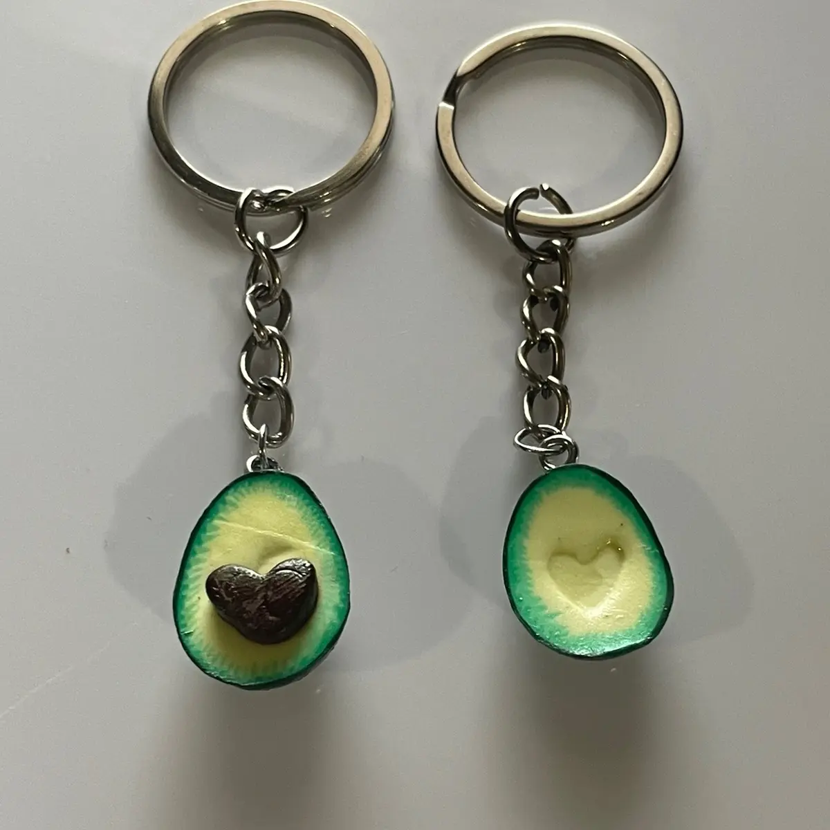 Besties Avocado Keychain Set - Cute and Quirky Accessory for Keys or Backpack good luck
