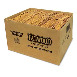 Better Wood Products Fatwood All Natural Fire Logs, Wood Fire Starter, 25 Pounds Better Wood Products Fatwood All Natural Fire Logs, Wood Fire Starter, 25 Pounds