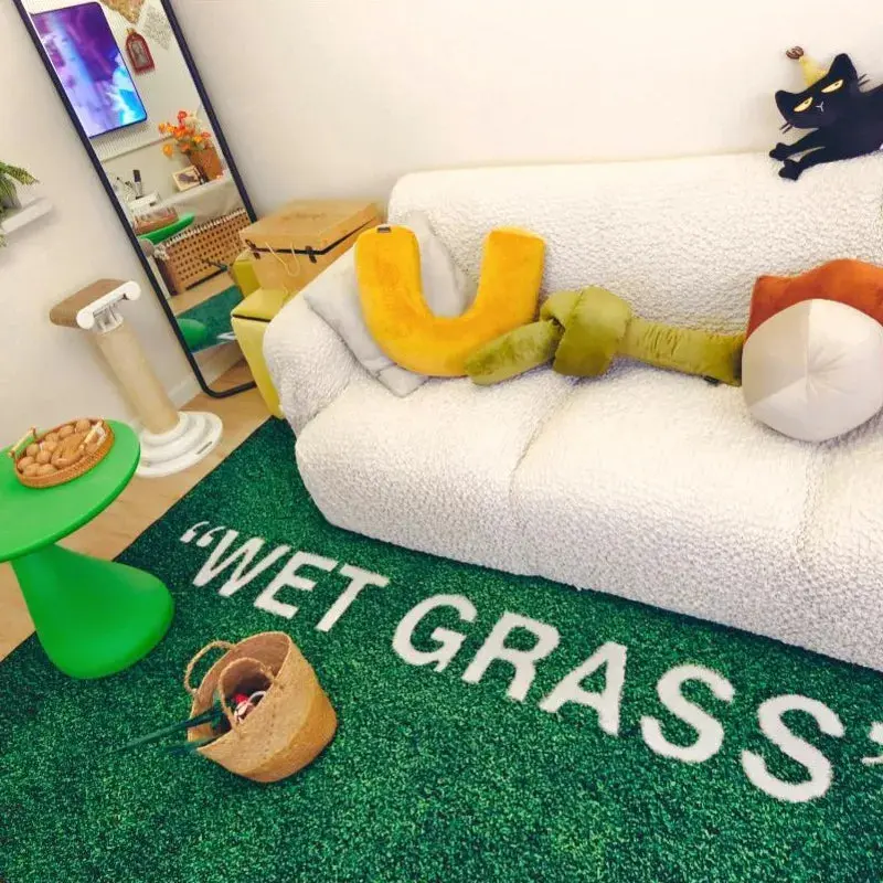 Grass Lounge Rug "WET GRASS" Grass Lounge Rug "WET GRASS"
