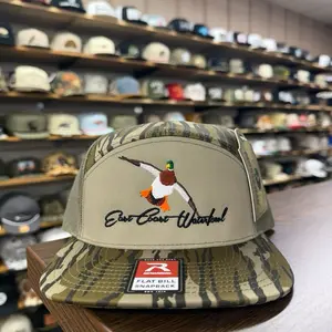 Embroidered Mallard 7 Panel Hat - Bottomland