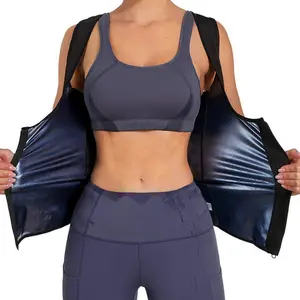 Sauna Short Sleeve Sauna T-shirts, Sweat Enhancing Compression Top, Four-way Stretch Sports Fitness Zipper Vest Yoga Wear Running Athletic Apparel Gym Exercise Activewear Gym Tees