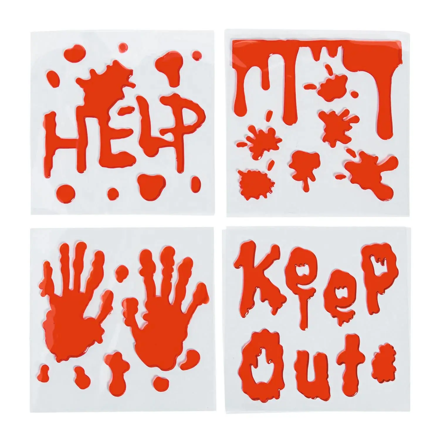 Bloody Gel Clings - 12 Pc.