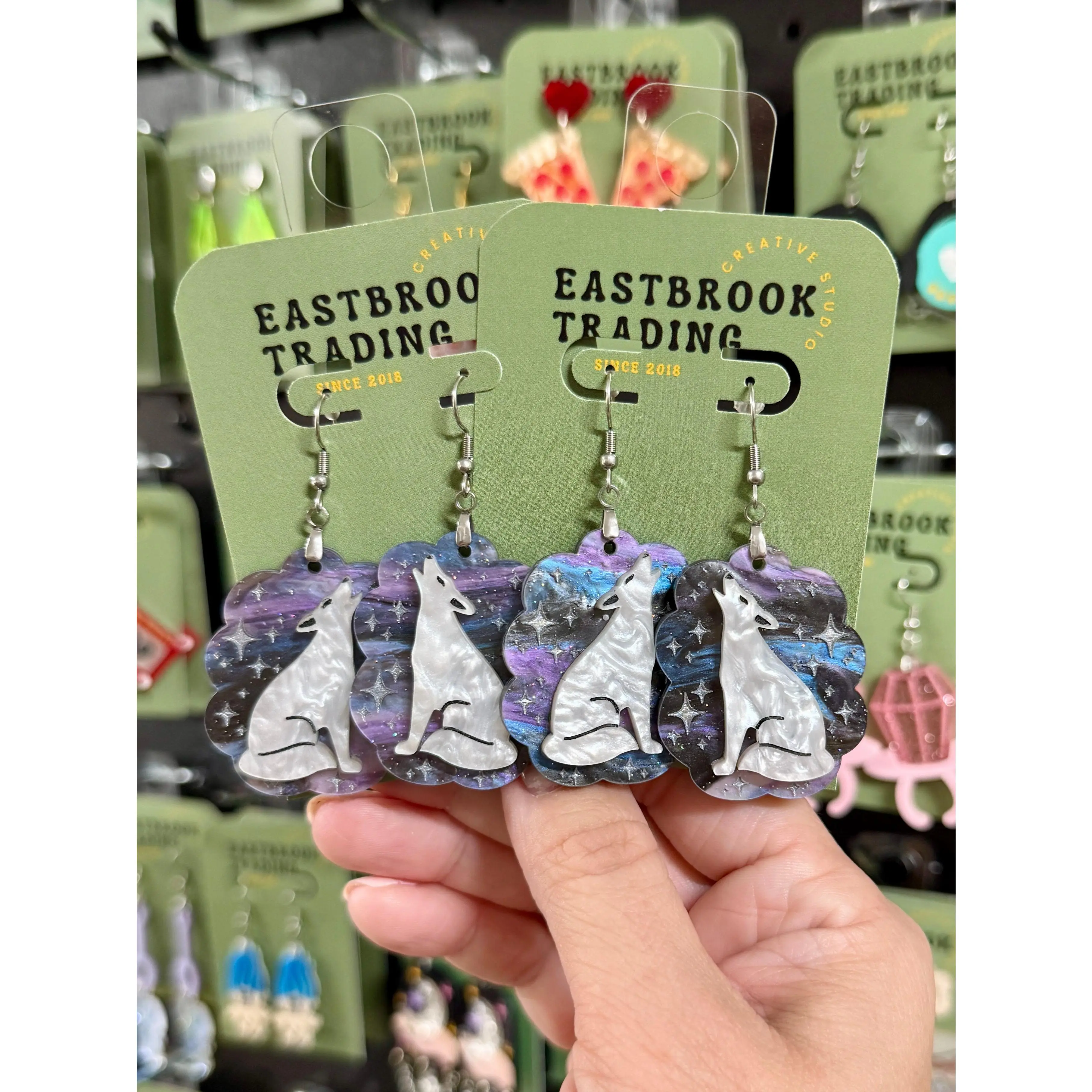 Howling Wolf earrings