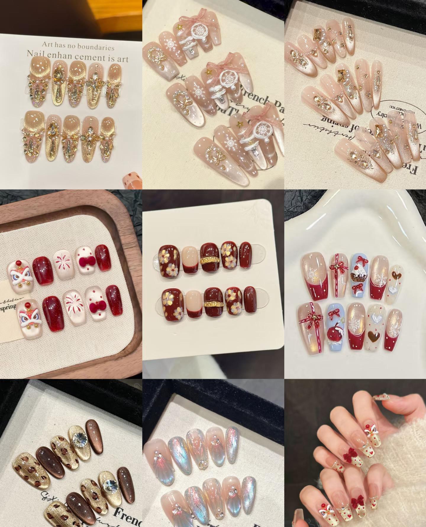 Cutics $2 Nail Set with Elegant Gold Accents Free Shipping on Orders Over $40 Manicure Style Note Included