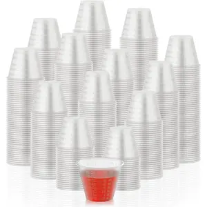 [1000 Count - 1 oz Disposable Medicine Cups, 1 oz Plastic Med Cups, Plastic Measuring Cups For Mixed Pills, Medication Measuring, Resin Mixing