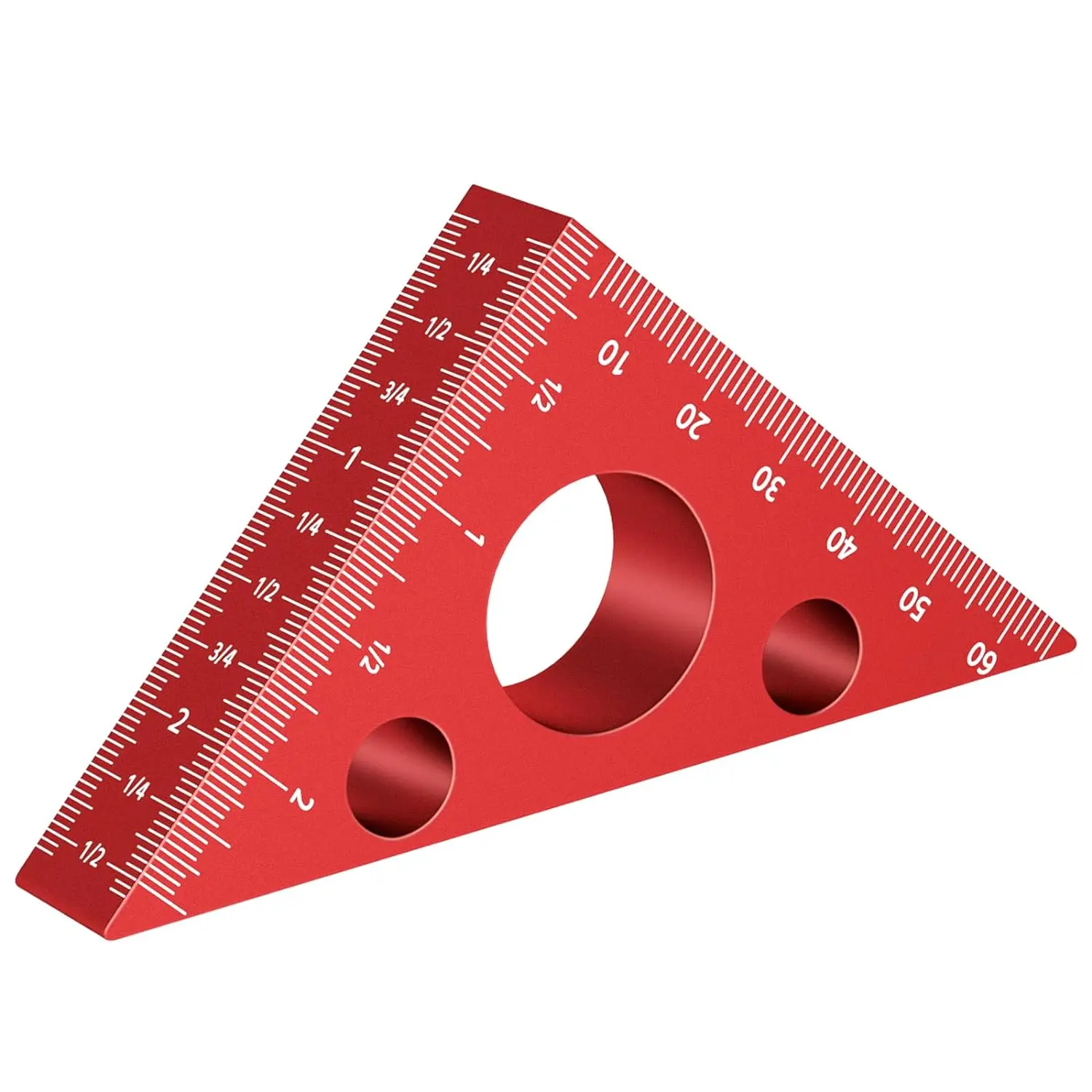 45 and 90 Degree Dual Scale Triangle Square Ruler - Accurate 3D Measuring Tool for Woodworking, DIY Projects, and Home Renovation - Ideal Husband Gift for Woodworkers and DIY Enthusiasts