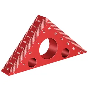 45 and 90 Degree Dual Scale Triangle Square Ruler - Accurate 3D Measuring Tool for Woodworking, DIY Projects, and Home Renovation - Ideal Husband Gift for Woodworkers and DIY Enthusiasts