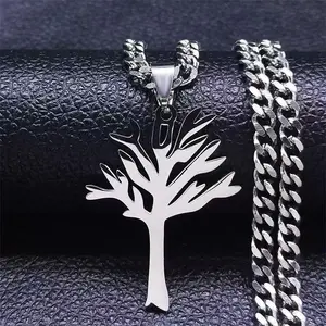 Rapper XXX Necklace Unisex Streetwear Jewelry Pendant Hip Hop Fashion Gift for Fans Tree Design Chain Style Hip Hop Fashion Gift
