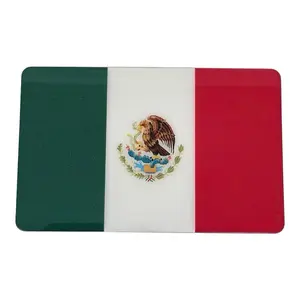 Metal Mexico Flag Car Emblem - Durable Aluminum Alloy Design with Strong 3M Adhesive Backing for Cars Trucks Laptops & More US Made Vehicle Exterior Decoration Automotive Accessories
