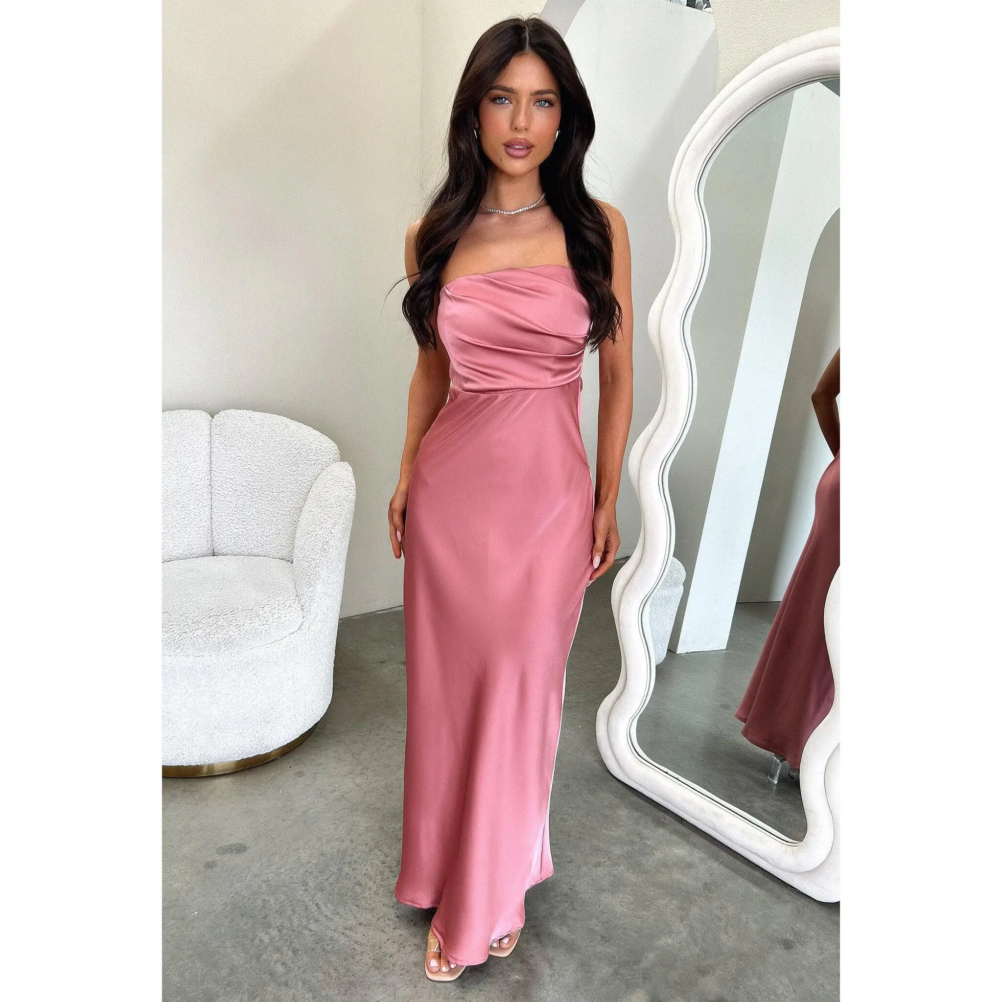strapless long pink dress - TikTok Shop strapless long pink dress - TikTok Shop