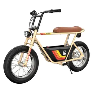 Razor Rambler 16 Electric Retro Minibike with 350W Motor & 36V Battery, Tan