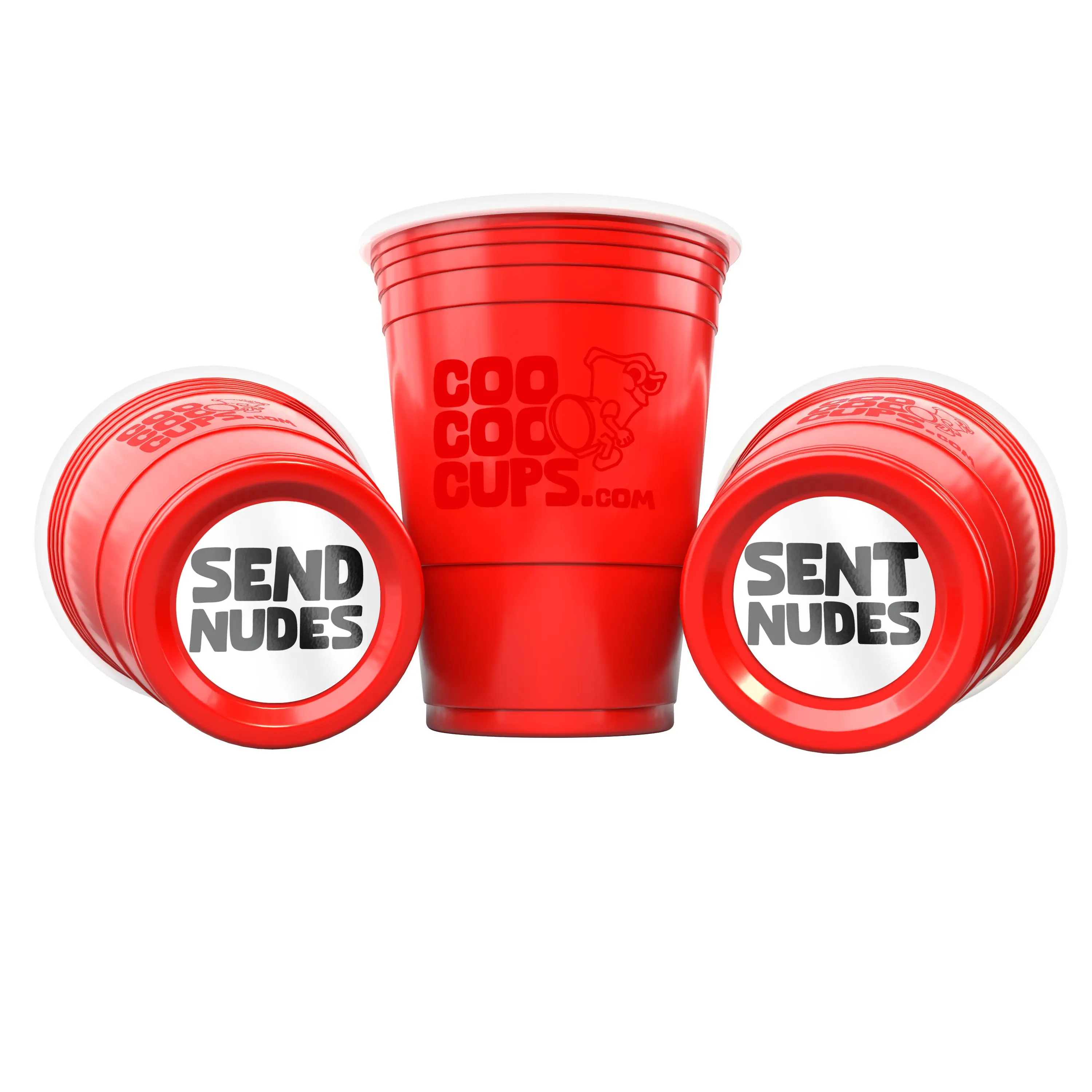 CooCoo Cups® 16oz "Send Nudes & Sent Nudes" Party Cups - 50 Count