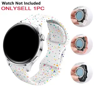 Fashionable Silicone Watch Band (Band Only), 20mm 22mm Smart Watch Replacement Watchband, Wearable Accessories Compatible with Samsung Galaxy Watch, Smartwatch Strap, Smart Watch Straps