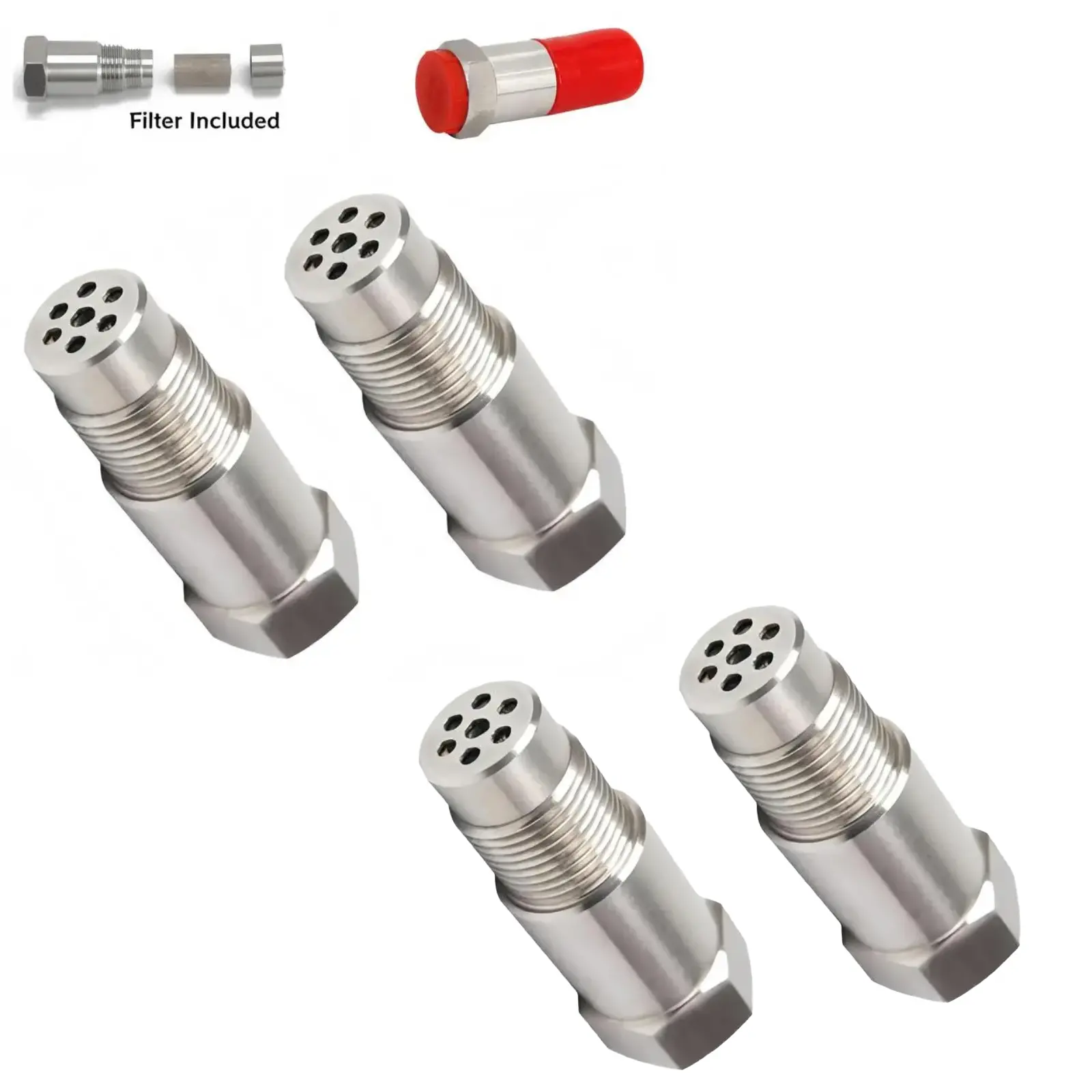 Stainless Steel Straight Thread Connector, Multi‑Purpose Threaded Adapter for DIY Mechanical Repairs, DIY repair accessory
