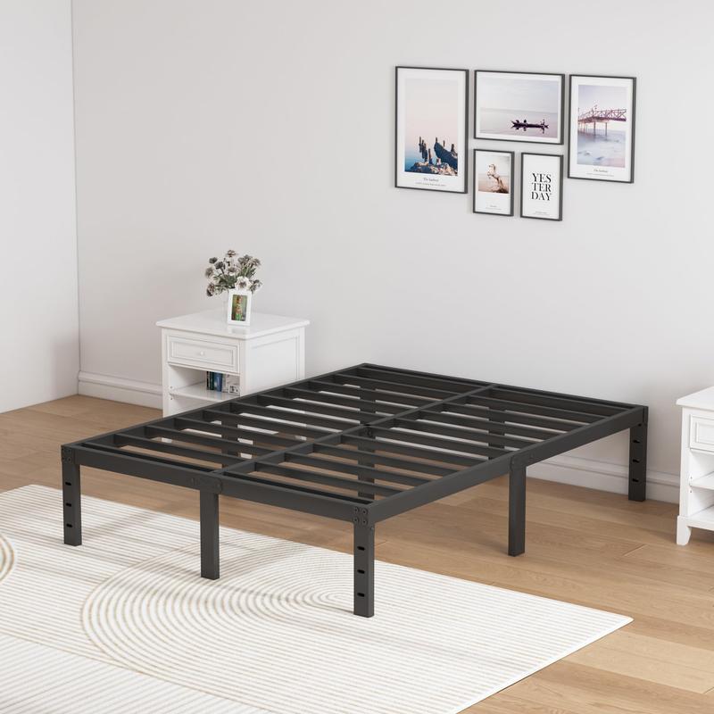 Edenza1 Twin Bed Frames, 14 16 18 Inch Heavy Duty Metal Platform Bed Frame Twin Size Support Up to 3500 lbs, No Box Spring Needed/No Shaking/Steel Slat Support/Noise Free/Easy Assembly Heavy Duty Queen Size Metal Bed Frame affordable  bed  frame