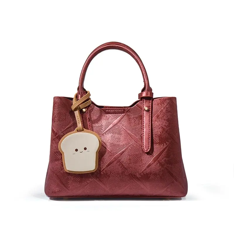 2025 New Fashionable Simple High-End Elegant Plaid Wedding Bag, Mom Bag, Large Capacity Commuting Women's Tote Bag