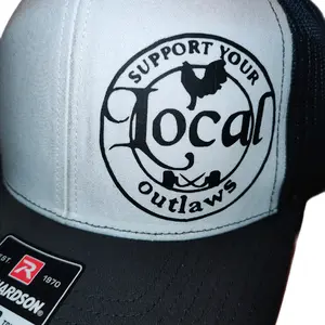 gamefowl trucker hat, support your local outlaw.