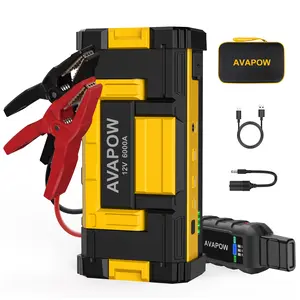 AVAPOW 6000A Car Jump Starter(For All Gas/Up to 12L Diesel),Power bank,Dual USB Quick Charge,AC/DC,12V Jump Pack with Built-in LED Bright Light,Outdoorfun,dealsforyoudays