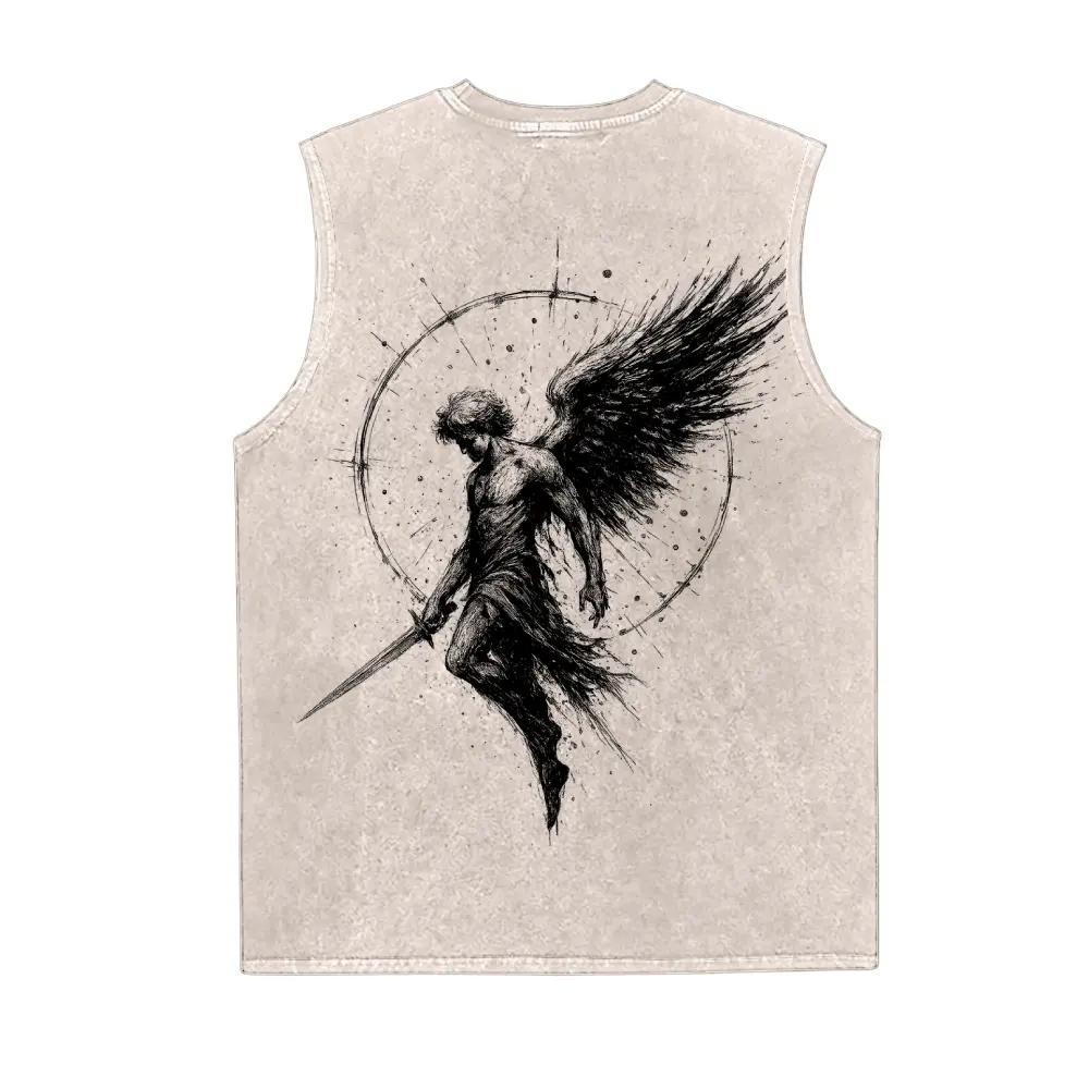 Jesus vintage washed vest, Christian T-shirt, Christian washed vest, faith gift, sports washed vest, fitness washed vest, men's gift, women's gift