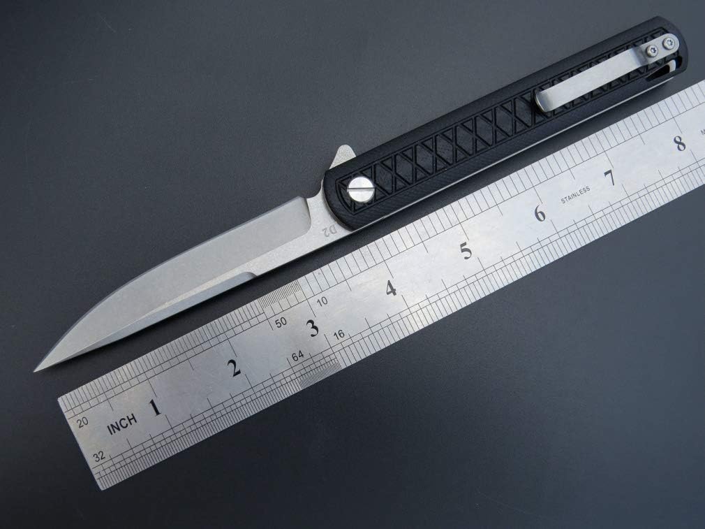 Eafengrow EF16 Folding Pocket Knife D2 Steel Blade G10 Handle Flipper EDC Outdoor Camping Utility Knife