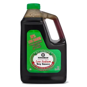 Kikkoman Soy Sauce Less Sodium 64 oz